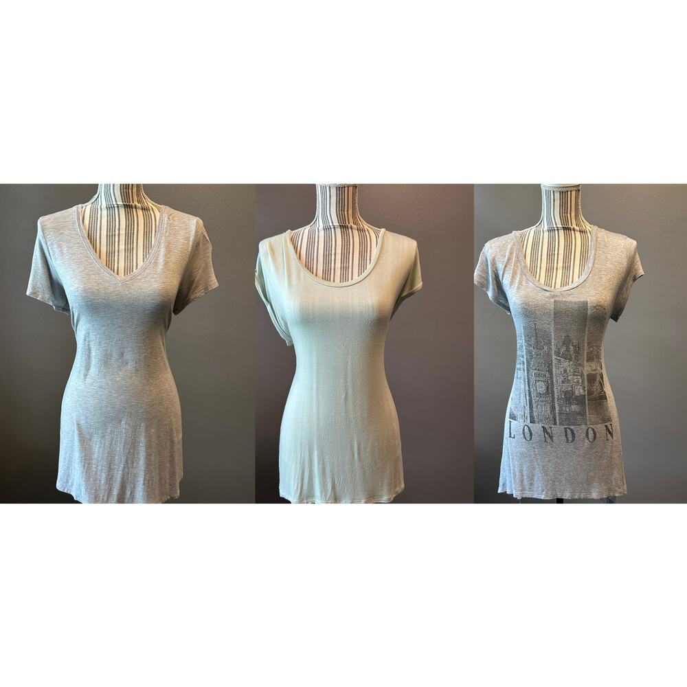 Women’s Lightweight Longline Tee Bundle Size Large | London Graphic + Basics